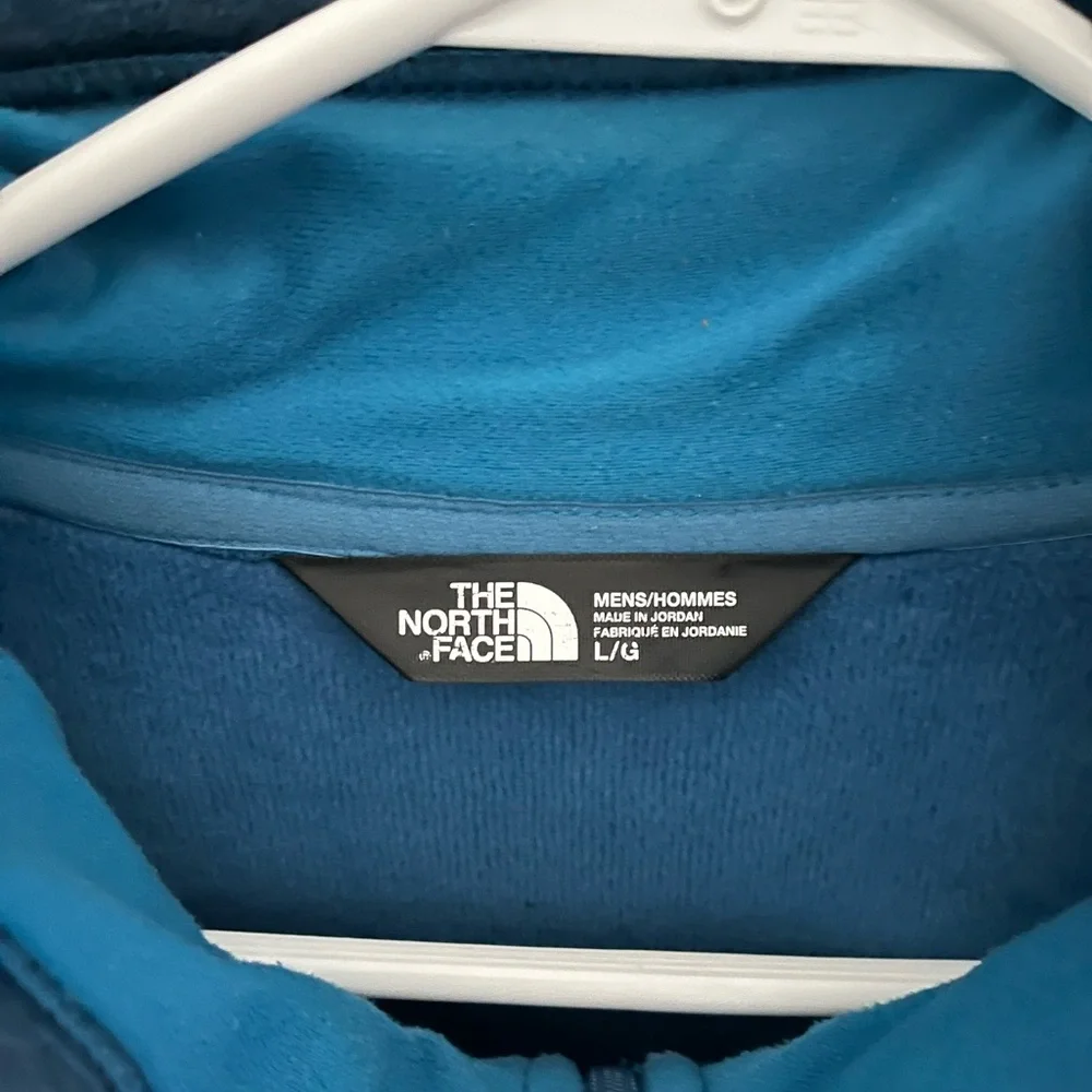 NORTH FACE logo ridgewall soft shell jacket blue size L